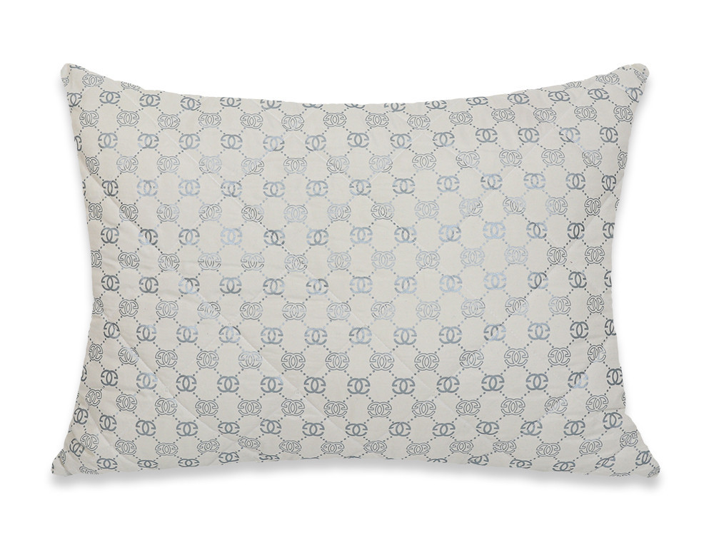 Кремова прямокутна подушка 50*70 для сну стьобана на змійці мікрофібра/ холофайбер гіпоалергенна від виробника