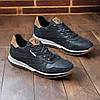 Чоловічі шкіряні кросівки (натуральна шкіра) чорні кроси, чоловіче взуття весна осінь, розмір 40 41 42 43 44 45, фото 2