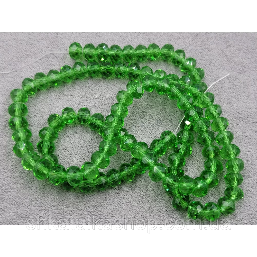 Намистини кришталеві 6мм, зелений, фото 1