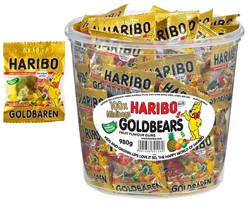 Желейні міні ведмедики Haribo Goldbaren 10г. Чехія