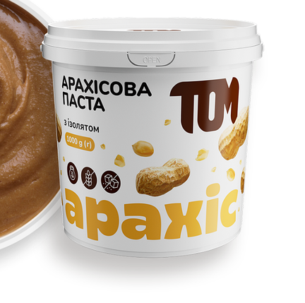 Арахісова паста з ізолятом (банан) 1000 g, фото 1