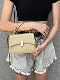 Жіноча сумка 6117 крос-боді зелена оливкова, фото 7