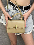 Жіноча сумка 6117 крос-боді зелена оливкова, фото 10