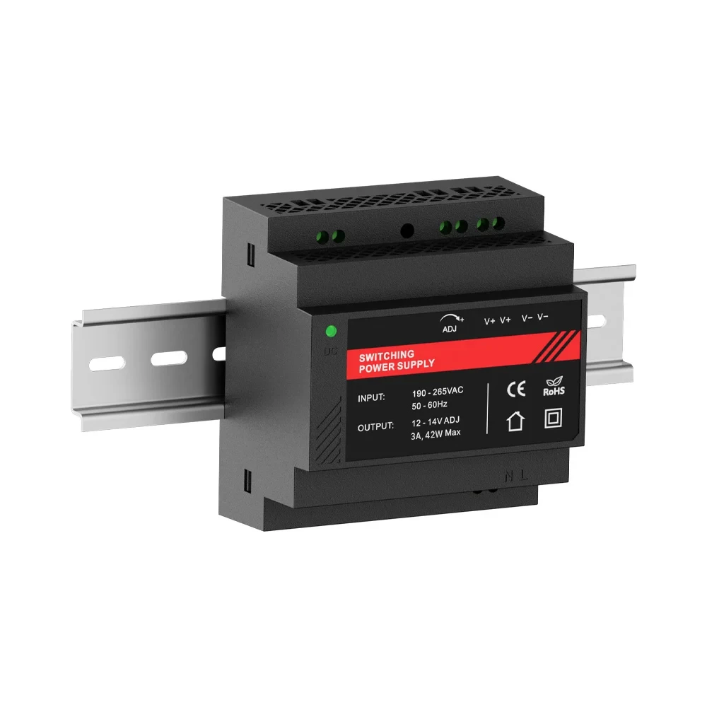 Блок безперебійного живлення 12В 5А на DIN-рейку Kraft PSU-1205DIN(P)