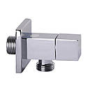 Кран кутовий кульовий Solomon 1/2'x3/4" для сантехприладів CUBE 7078, фото 4