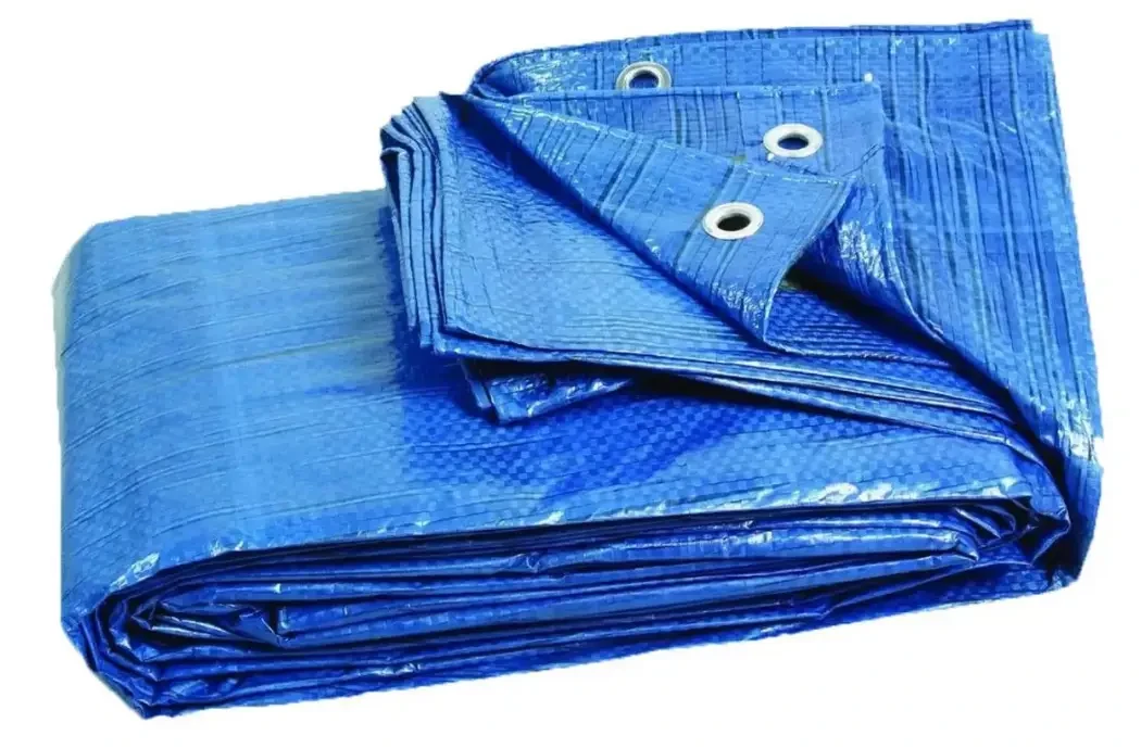 Тент 3х4 від дощу і для створення тіні "Blue" 60 г/м². Ламінований із кільцями. Полог., фото 1