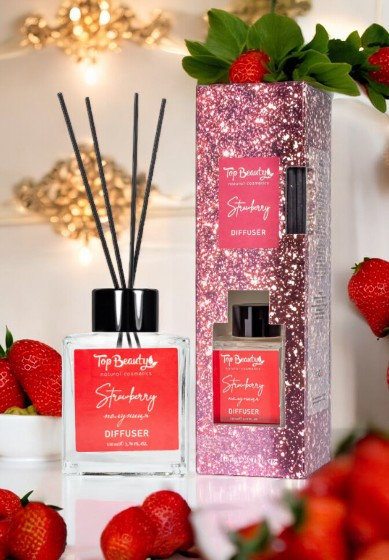 Аромадифузор для дому Top Beauty Strawberry 110 мл Полунична композиція