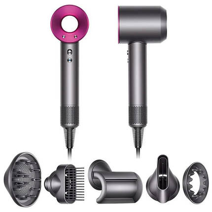 Фен для волося Dyson Supersonic HD07 (Nickel/Fuchsia), фото 1