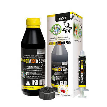 Рідина для промивання кореневих каналів Chloraxid хлораксид 5,25% гіпохлорид натрію