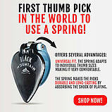 Медиатор Black Mountain Thumb Pick Extra-Tight Spring Loaded Light 0.50-1.50 mm Right Handed, фото 7
