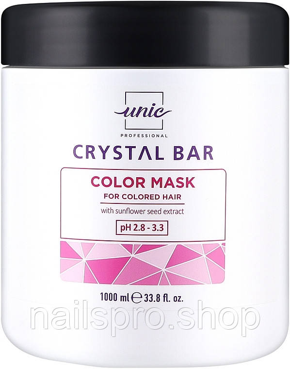 Маска захисна для фарбованого волосся Unic Crystal Bar Color 1000 мл