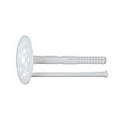 Дюбель тарілчастий 10х140 прижим 90мм капелюшок Ø60мм поліпропілен білий [92T30000092T310A40] Metalvis