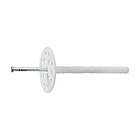 Дюбель тарілчастий 10х80 прижим 30мм капелюшок Ø60мм ПП металевий цвях [92T30000092T310O8M] Metalvis