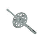 Дюбель тарілчастий 10х180 прижим 130мм капелюшок Ø60мм поліпропілен сірий [92T30000092T310A8E] Metalvis