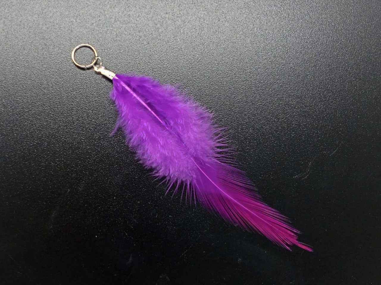 Пірсинець для волосся довгий, фіолетовий — пірсинг для волосся, фото 1