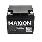 Акумулятор промисловий Maxion MXBP-OT 38-12D (12V, 38Ah, -/+), фото 2