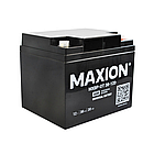 Акумулятор промисловий Maxion MXBP-OT 38-12D (12V, 38Ah, -/+), фото 3