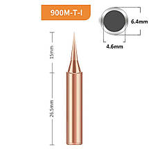 Жала мідні для паяльника 900M, набір 5 шт / 3.2D / 2C / IS / I / K, фото 4