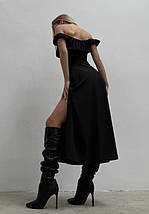 Літня сукня софт міді без рукавів розміри норма, фото 5