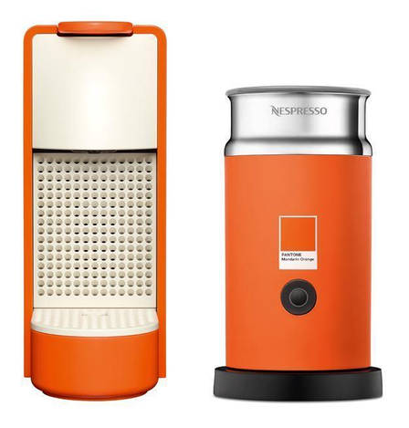 Кавоварка Nespresso Essenza Mini + капучинатор Aeroccino 3 x Pantone, фото 3
