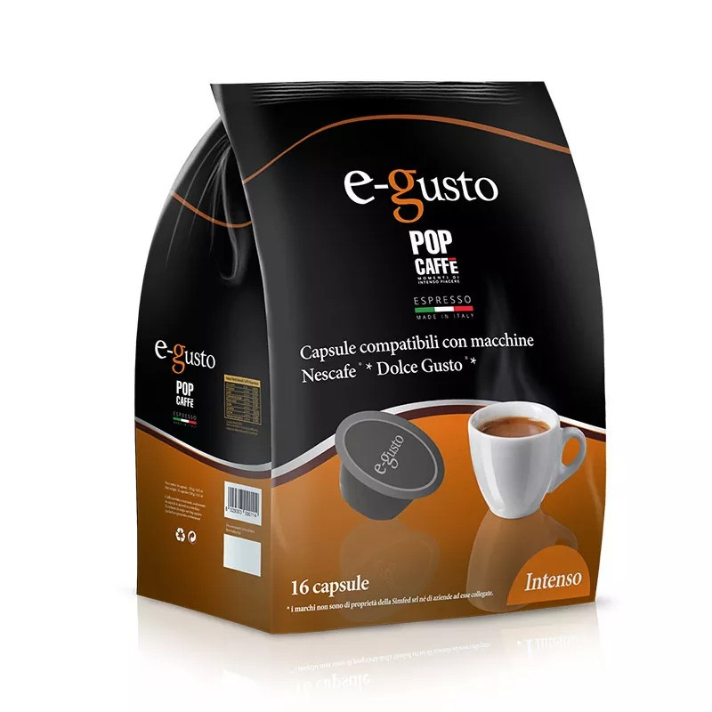 Кава в капсулах Pop Caffe Intenso, 16 капсул Dolce Gusto