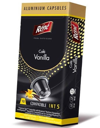 Кава в капсулах Rene Vanilla, 10 капсул Nespresso Alu