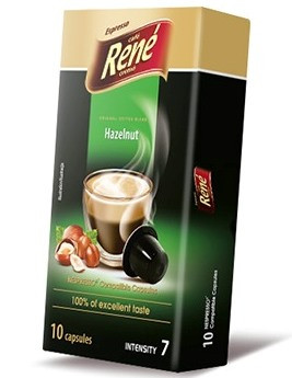 Кава в капсулах Rene Hazelnut, 10 капсул Nespresso