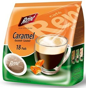 Кава в чалдах Rene Caramel, 18 шт. Philips Senseo 62 мм
