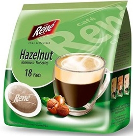 Кава в чалдах Rene Hazelnut, 18 шт. Philips Senseo 62 мм
