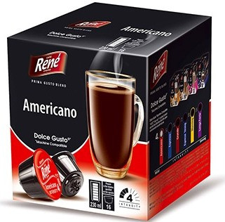 Кава в капсулах Rene Americano, 16 капсул Dolce Gusto