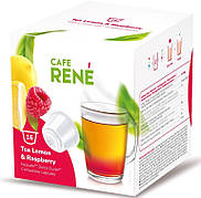 Розчинний чай Rene Lemon & Raspberry, 16 капсул Dolce Gusto