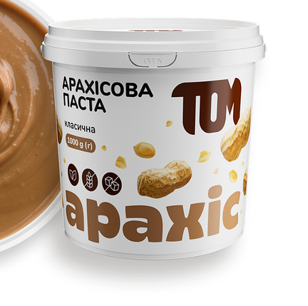 Арахісова паста класична 1000 g, фото 1