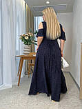 Довга літня сукня на запах Тканина креп-шовк Розміри 48-52,54-58,60-64,66-70, фото 6