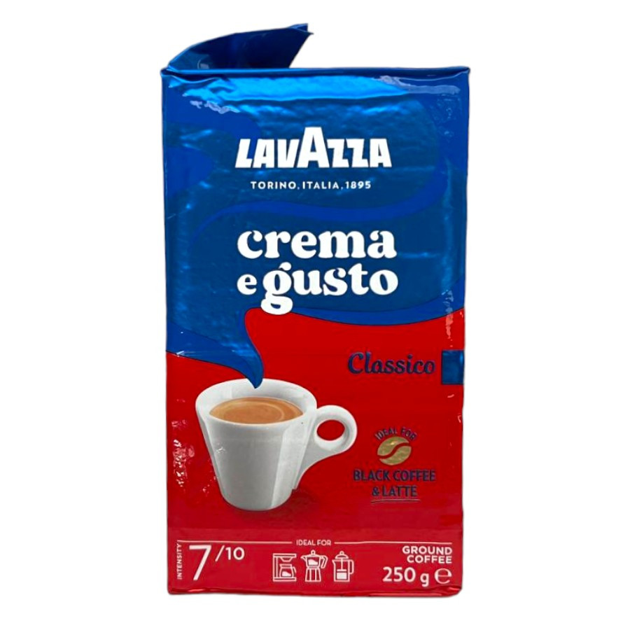 Кава мелена Lavazza Crema e Gusto Classico 250 г у кольоровій упаковці