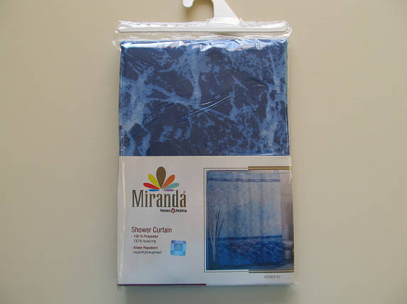Штора для ванної Miranda MERMER SU синя, фото 2