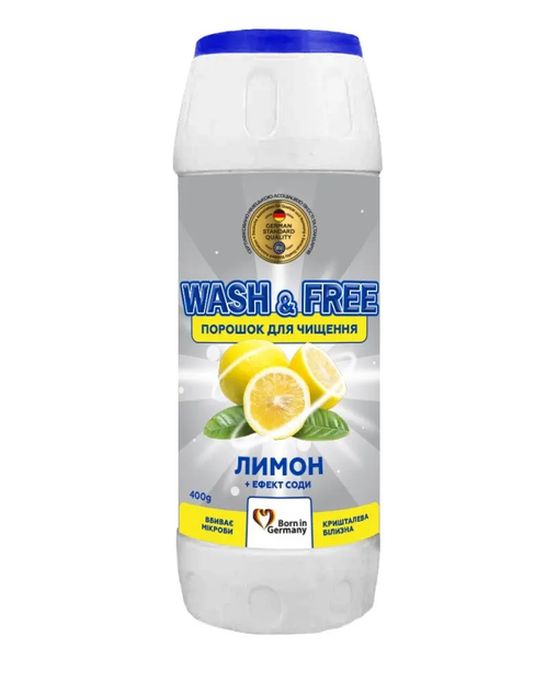 Засіб для чищення Wash&Free Лимон з ефектом соди 400 г 4262396141910