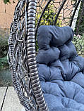 Крісло-кокон з ротанга, Колір Антрацит, фото 7