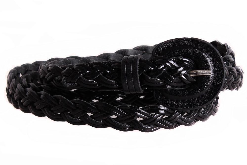 Жіночий вузький ремінь з натуральної шкіри кт8024 чорний, фото 1