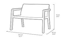 Балконні меблі Emily Patio Graphite Graphite Keter, фото 5