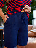 Фабричні шорти для жінок нова колекція Sofia D-284 Синій, фото 2