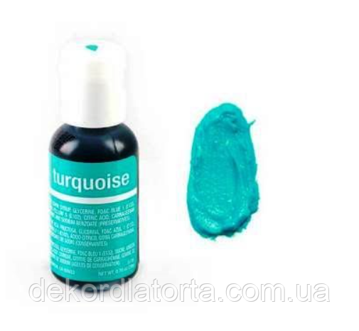 Гелевий барвник Бірюзовий Chefmaster (turquoise)