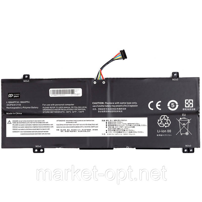 Акумулятор PowerPlant для ноутбуків LENOVO IdeaPad S540-14IML (L18M4PF3) 15.4V 3600mAh, фото 1