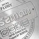 Набір посуду зі скляними кришками "Flory" 34х24х22 см 6 пр. з індукційним дном із неіржавкої сталі Fissman, фото 11