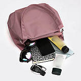 Сумка жіноча нейлонова з додатковою ручкою Italian Bags Wow 23x13x20x21 Рожевий (id_342), фото 3