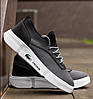 Чоловічі кросівки Lacoste Black Silver Кеди Лакоста чорні з сірим повсякденні сітка текстиль літні, фото 8