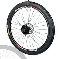 Колесо велосипеда в зборі заднє 29 TITAN СROSS втулка пром КОМПЛЕКТ касета Shimano CS-GG200-8 з Ротором