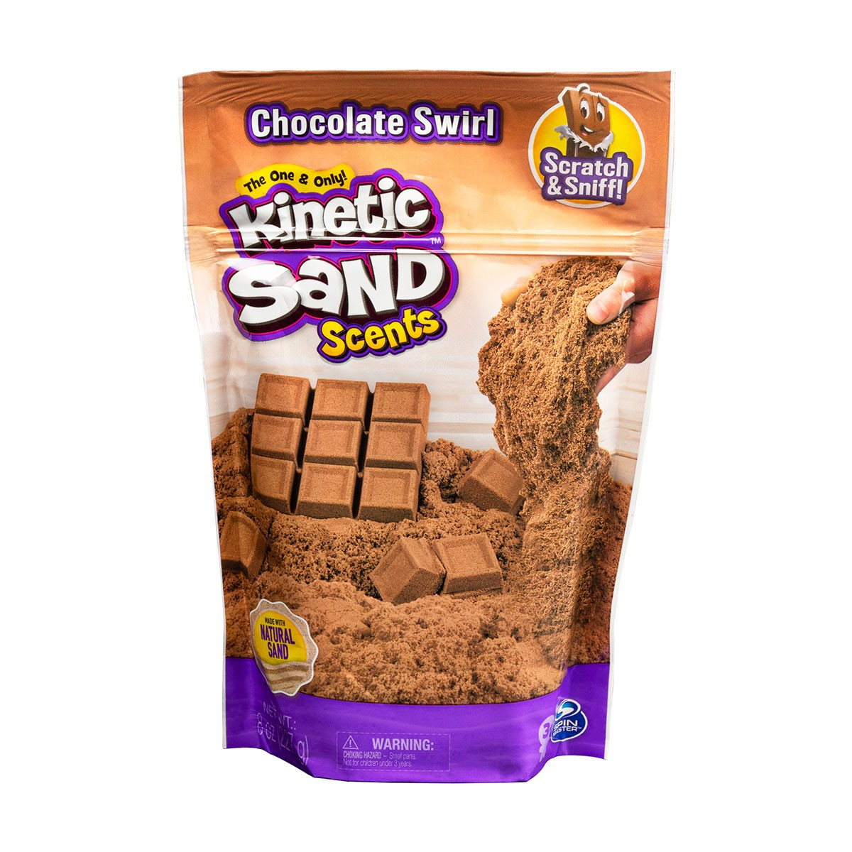Пісок для дитячої творчості з ароматом - KINETIC SAND ГАРЯЧИЙ ШОКОЛАД