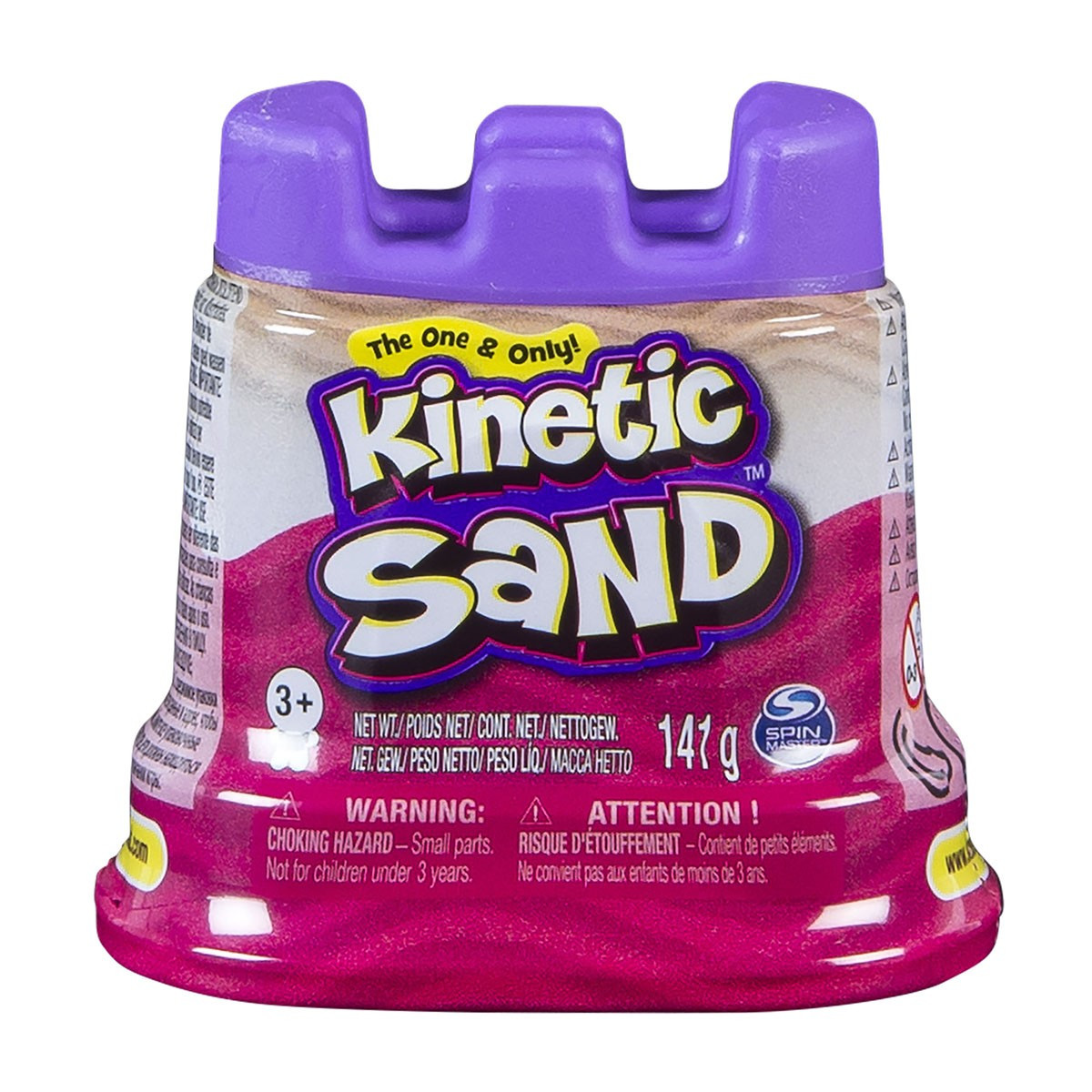 Пісок для дитячої творчості KINETIC SAND МІНІ ФОРТЕЦЯ (рожевий, 141 г)