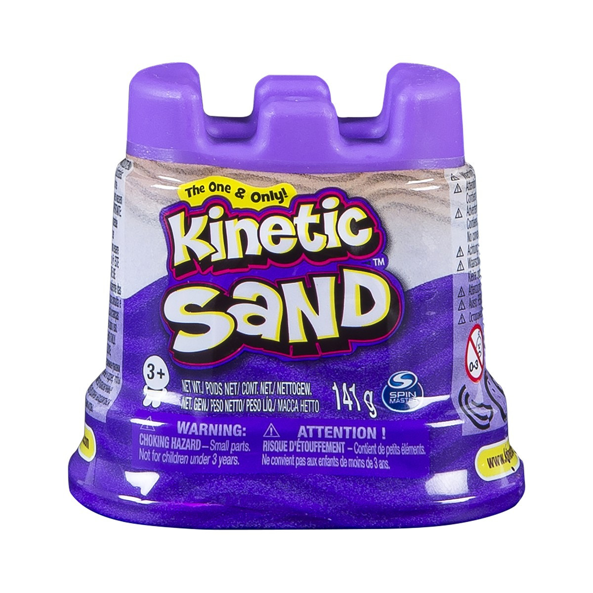 Пісок для дитячої творчості KINETIC SAND МІНІ ФОРТЕЦЯ (фіолетовий, 141 г), фото 1