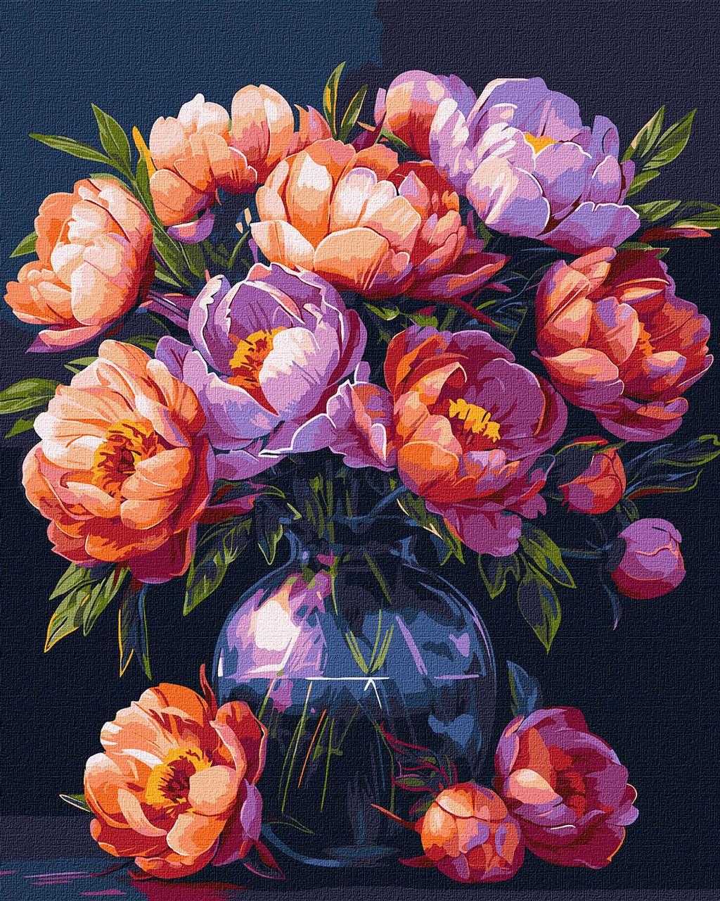 Картина за номерами 40х50 см.Розкіш квітів ©art_selena_ua Ідейка КНО3274